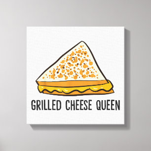 Lienzo Reina de Queso a la Parrilla Divertido Queso a la