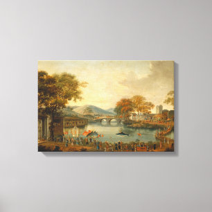 Lienzo Reina Henrietta Maria con sir Jeffrey el Hudson,