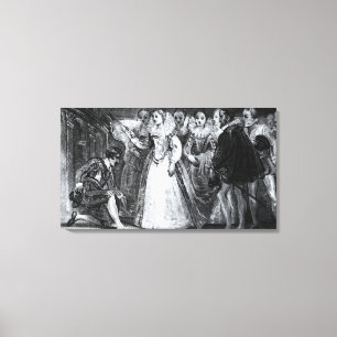 Lienzo Reina Isabel I Knighting Francis Drake