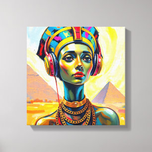 LIENZO REINA NEFERTITI
