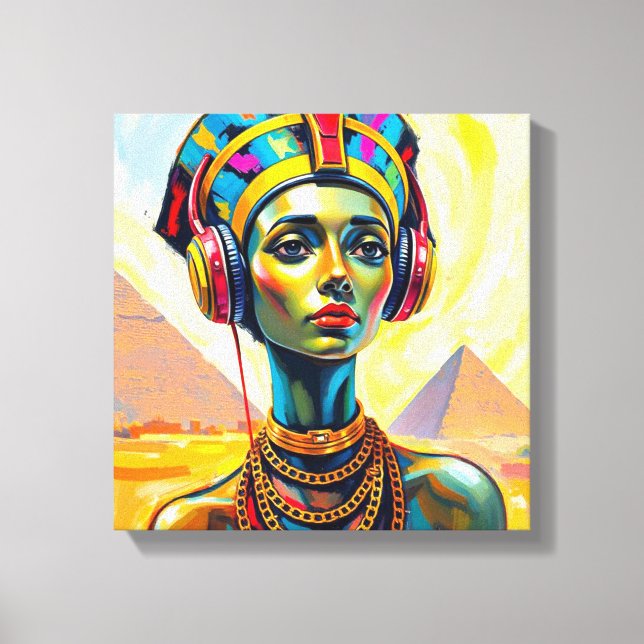 LIENZO REINA NEFERTITI (Anverso)