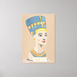Lienzo Reina Nefertiti y Poster rectangular de Cartouche.