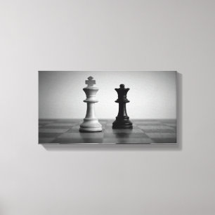 Lienzo Reina negra y un rey blanco Artistic Photo