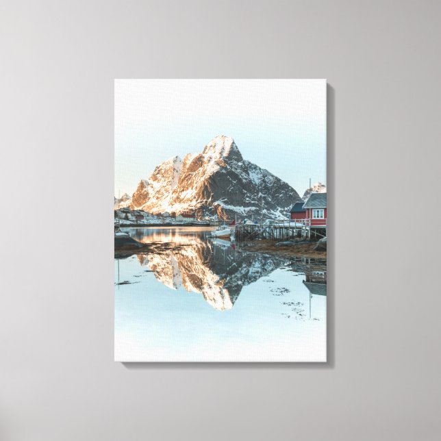 Lienzo Reine, Islas Lofoten (Anverso)