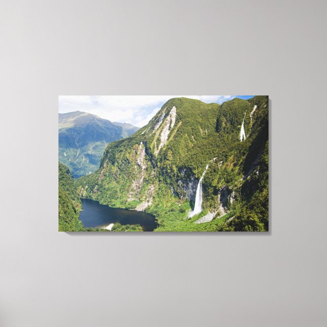 Lienzo Reino de Campbells, dudoso sonido, Fiordland (Anverso)