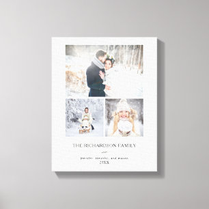 Lienzo Rejilla moderna minimalista el   tres fotos