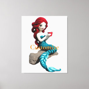 Lienzo Relajación De Sirena Con Bebida Thunder_Cove