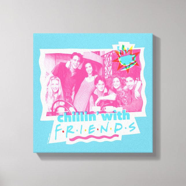 Lienzo Relajándose con FRIENDS™ (Anverso)