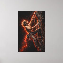 Lienzo Relentless Ascent – Angelic Climber Power