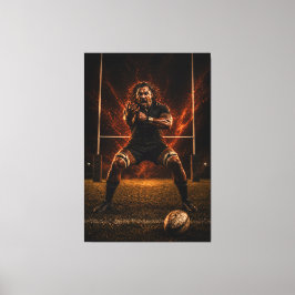 Lienzo Relentless Dominance – Rugby Power Canvas Print