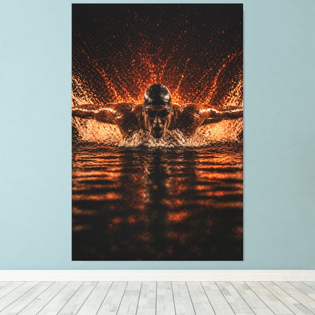 Lienzo Relentless Flow – Butterfly Power Canvas Print (Insitu (piso de madera))