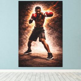 Lienzo Relentless Force – Boxing Power Canvas Print