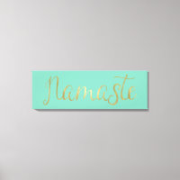 Relieve metalizado dorado Namaste