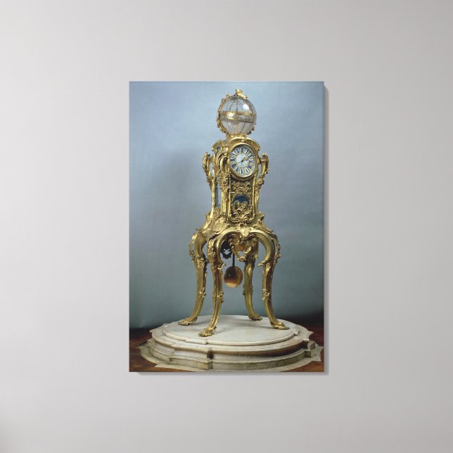 Lienzo Reloj astronómico de pasaje hecho por Jacques Caff (Anverso)