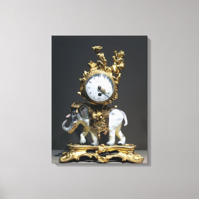 Lienzo Reloj de escritorio (Anverso)