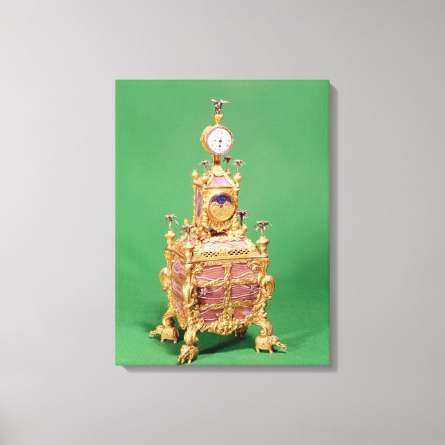 Lienzo Reloj de gabinete, c.1766 (Anverso)