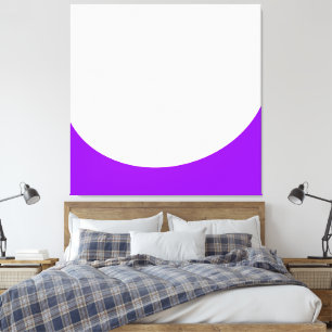 Lienzo Reloj de onda curvado púrpura brillante de verano 