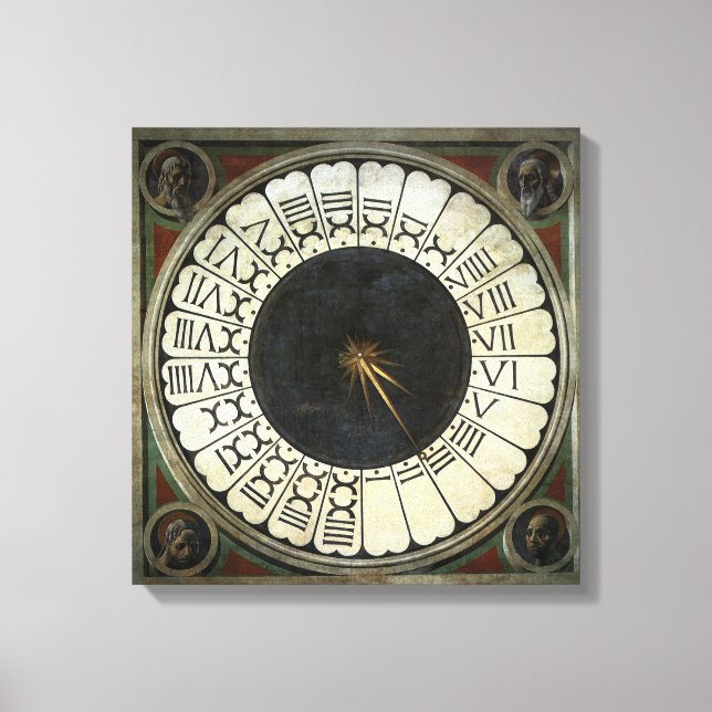 Lienzo Reloj en el Duomo por Paolo Uccello (Anverso)