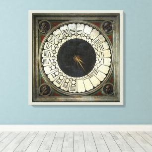Lienzo Reloj en la Catedral de Florencia por Paolo Uccell