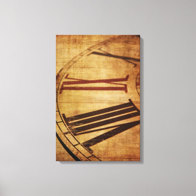 Lienzo Reloj retro vintage (Anverso)