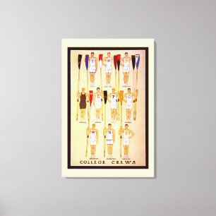 Lienzo Remando a los equipos de educación superior, con f