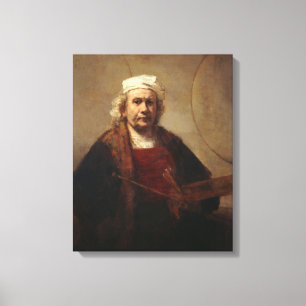 Lienzo Rembrandt autorretrato con dos círculos