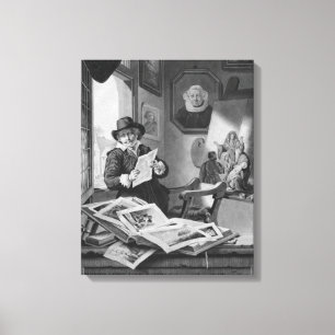 Lienzo Rembrandt en su estudio