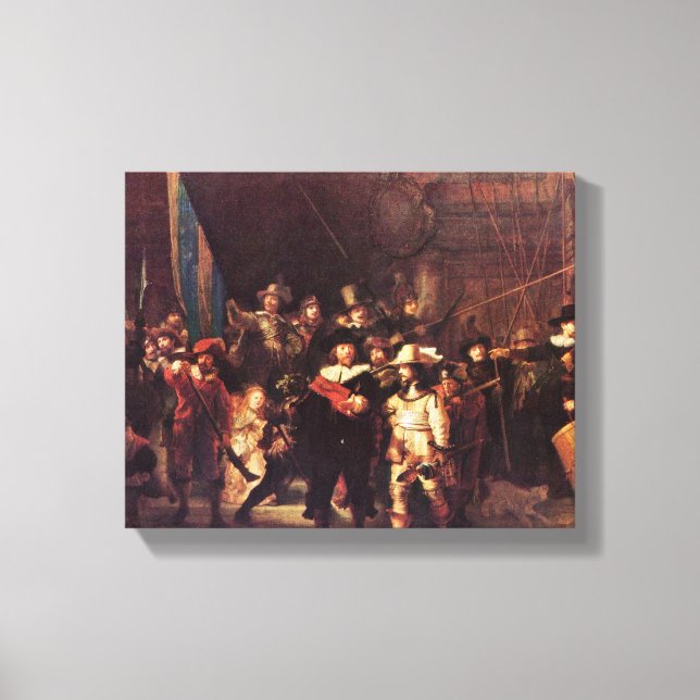 Lienzo Rembrandt Harmenszoon van Rijn - The Night Watch (Anverso)