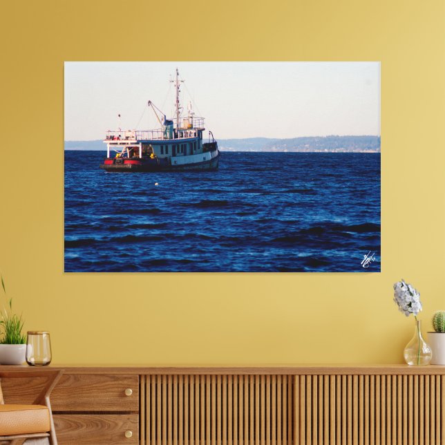 Lienzo Remolcador en Mutiny Bay #3 (Insitu (Sala de estar))