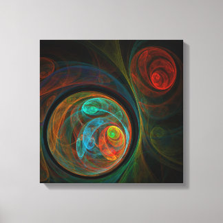 Lienzo Renacimiento Azul Abstrato Art Quad Canvas Imprimi