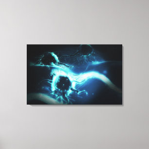 Lienzo Renderización artística de células cancerígenas