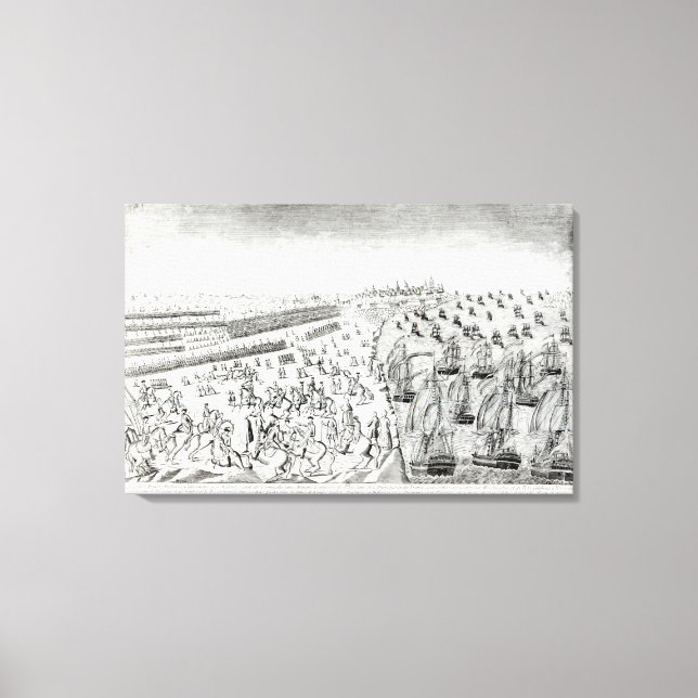 Lienzo Rendirse en Yorktown, 1781 (Anverso)