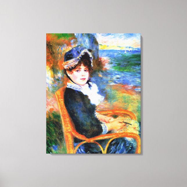 Lienzo Renoir - A orillas del mar (Anverso)