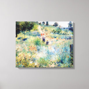 Lienzo Renoir - Camino que atraviesa hierba alta