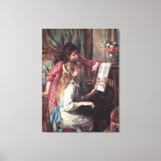 Lienzo Renoir: Chicas en el piano