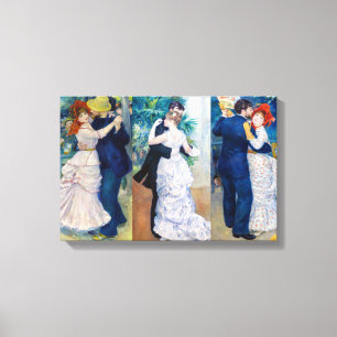 Lienzo Renoir - Serie de baile: Bougival, Ciudad y Campo