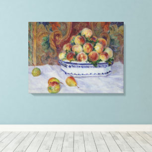 Lienzo Renoir vida con melocotones