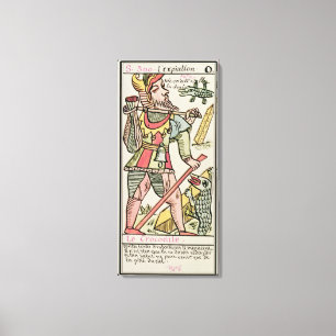 Lienzo Reparación, carta de tarot, francesa