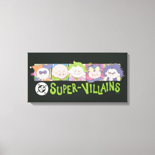 Lienzo Reparto de dibujos animados de supervillanos de DC