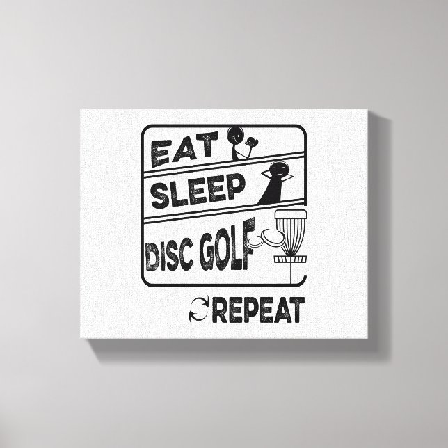 Lienzo Repetir el sueño del disco de golf (Anverso)