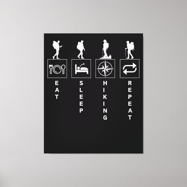 Lienzo Repetir la caminata del sueño (Anverso)