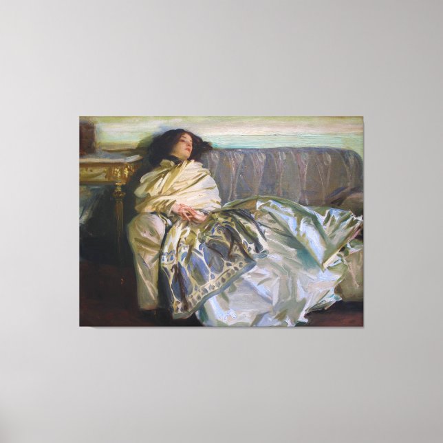 Lienzo Repose de John Singer Sargent (Anverso)