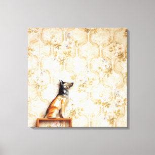 Lienzo Representación animal,elemento de novedad,estante,