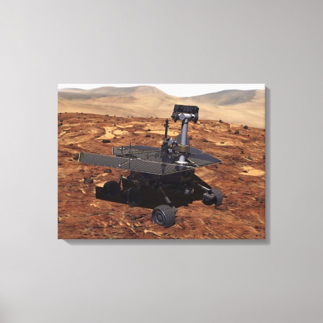 Lienzo Representación de artistas de Mars Rover (Anverso)