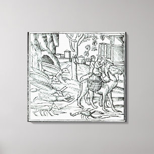 Lienzo Representación de la plaga, 1572