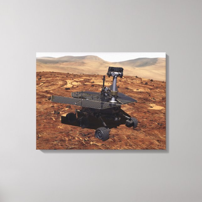 Lienzo Representación de Mars Rover 2 (Anverso)
