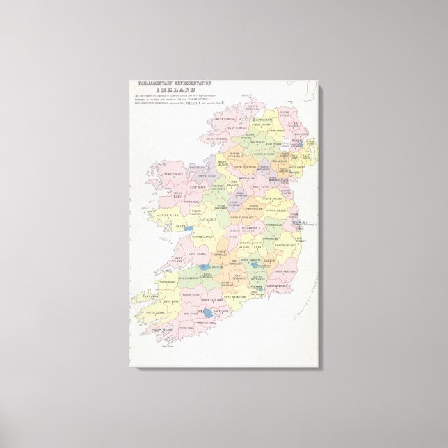 Lienzo Representación parlamentaria | Irlanda (Anverso)