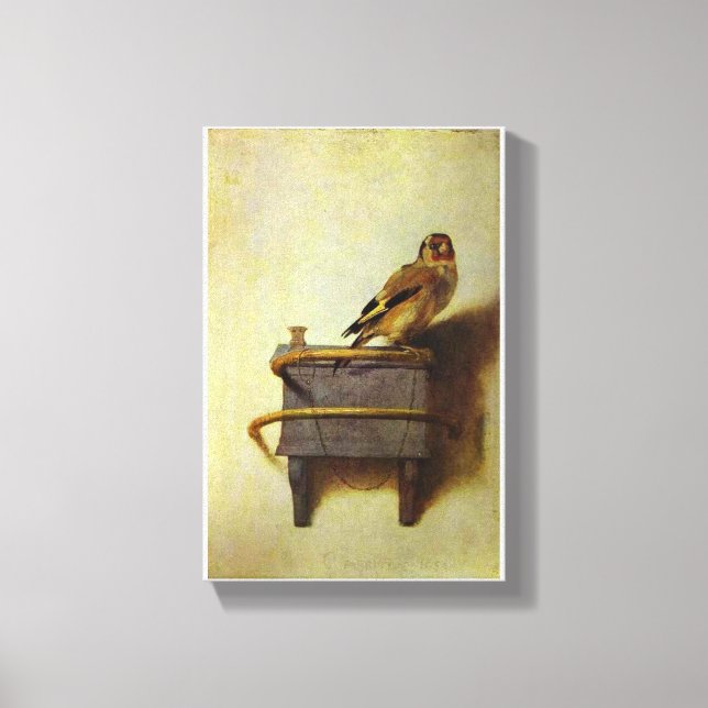 Lienzo Reproducción de pintura Goldfinch (Anverso)