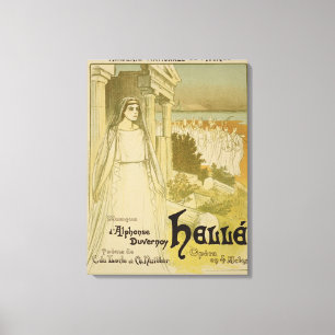 Lienzo Reproducción de una publicidad de poster la óper