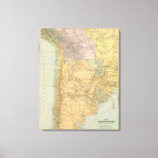 Lienzo República Argentina, Chile, Paraguay, Uruguay